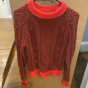 Ll Bean cable knit sweater